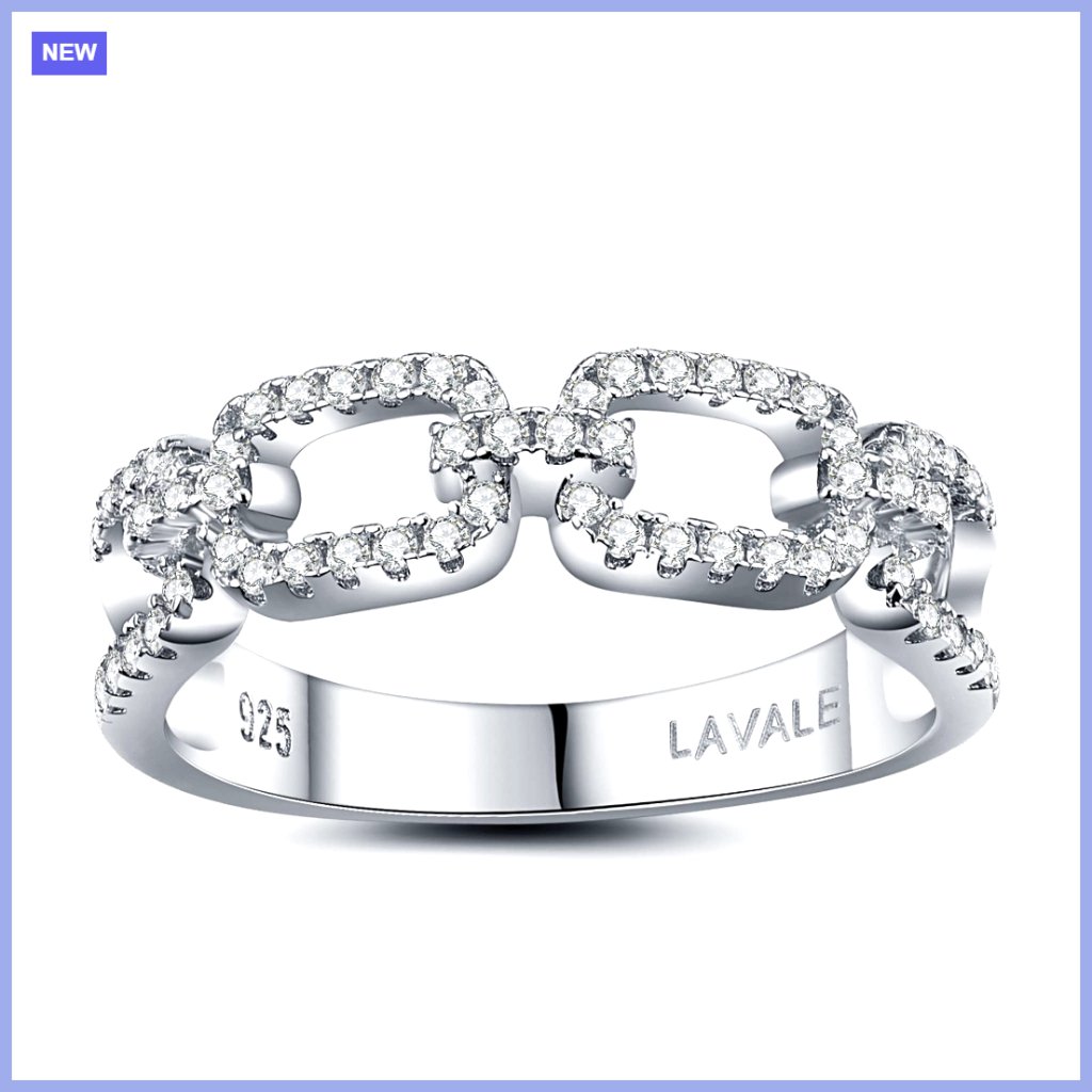 Half Eternity Moissanite Wedding Band, White Gold Plated Silver, Stackable Ring